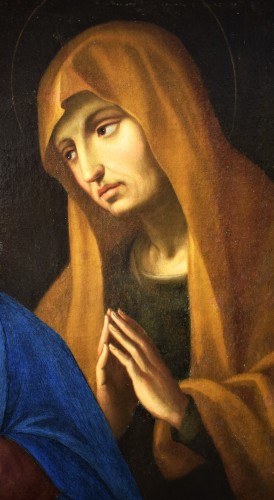 XVIIe siècle - Sainte Famille et Sainte Anne - atelier de G.B.Salvi Sassoferrato (1609 -1685)